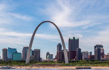 Gateway Arch with St. Louis skyline backdrop